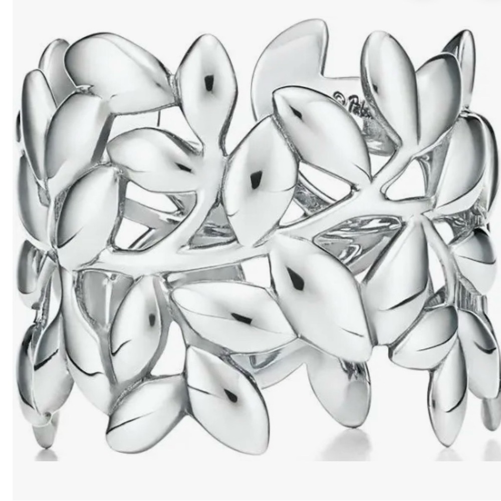 Tiffany & Co. Silver Olive Leaf Ring